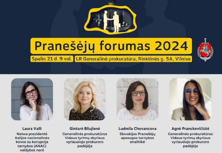 PRANEŠĖJŲ APSAUGOS FORUMAS 2024